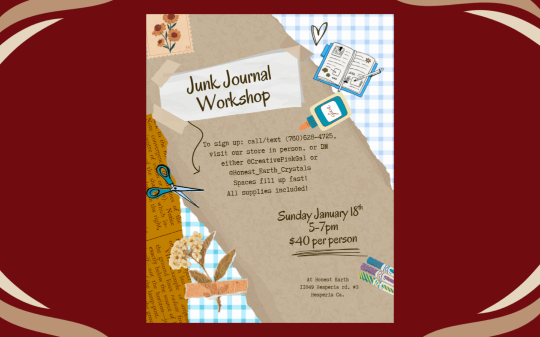 Honest Earth Junk Journal Workshop