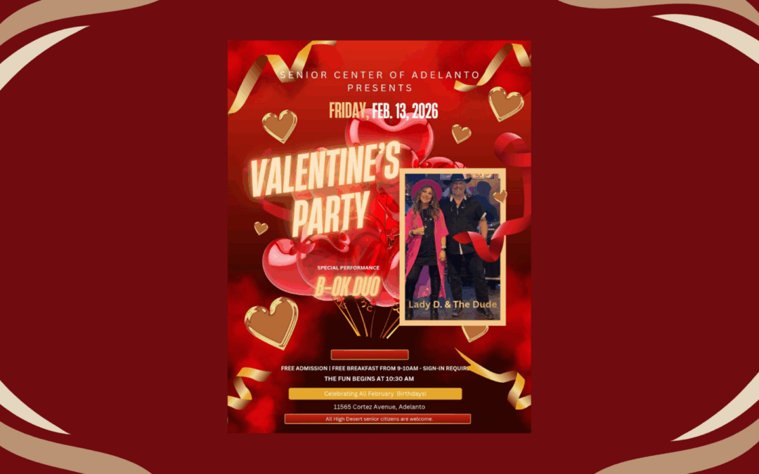 Senior Center of Adelanto Valentine’s Party