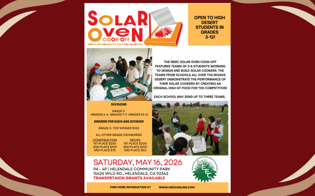13th Annual MEEC Solar Oven Cook-Off Challenge
