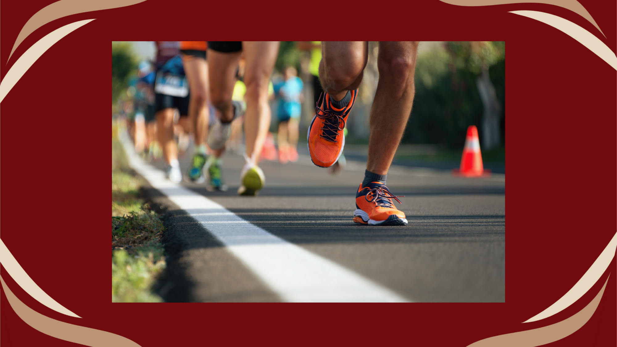 Photo of people running in a triathalon.